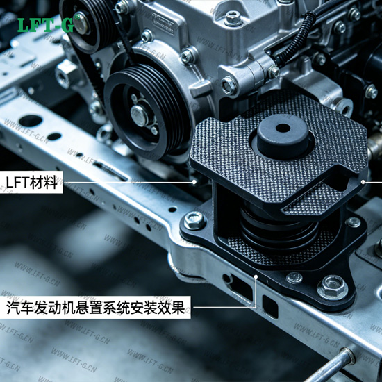 LFT材料应用:发动机悬置系统轻量化与高性能升级的核心方案